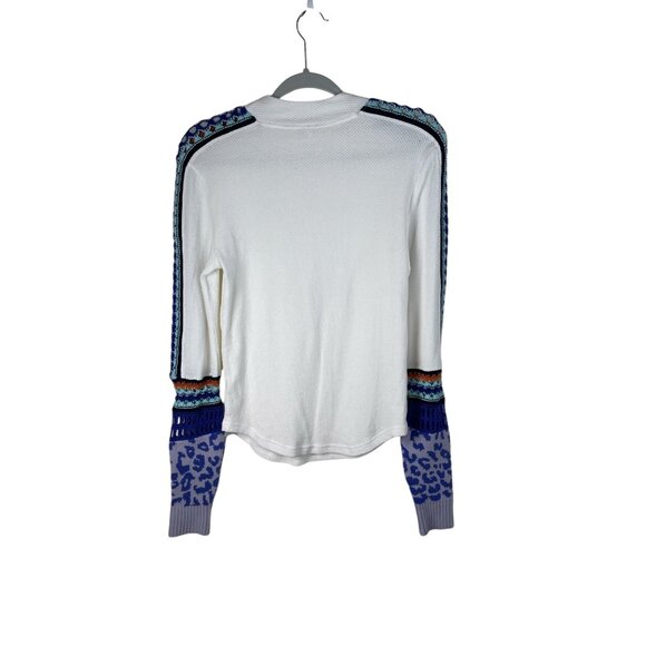 Free People Switch It Up Thermal Ivory M Boho - Picture 6 of 10